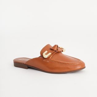 Mule Couro - CAMEL