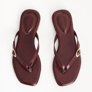 Rasteira Chinelo Croco - AMEIXA