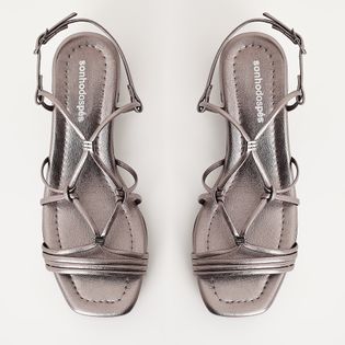 Sandália Nó - PEWTER