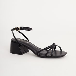 SANDALIA BAIXA NAPA - PRETA