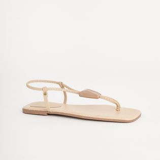 Rasteira Casual Croco - MILK