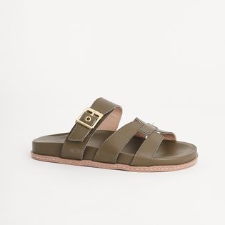 Papete com Tira Elegante e Fivela - VERDE MILITAR