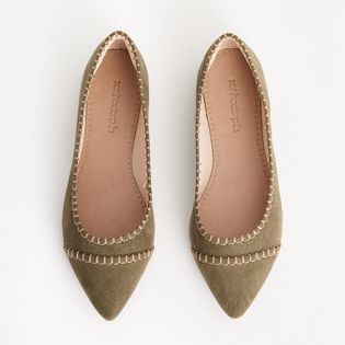 Sapatilha Boho Camurça - VERDE MILITAR