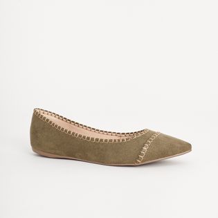 Sapatilha Boho Camurça - VERDE MILITAR