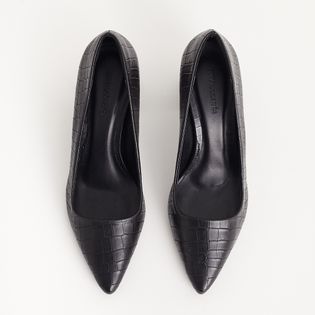 Scarpin Croco - PRETA
