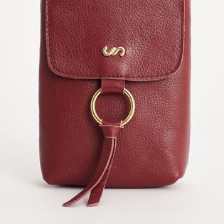 Bolsa pequena com argola - AMEIXA