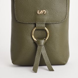 Bolsa pequena com argola - VERDE MILITAR