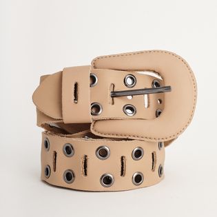 Cinto de couro com fivela larga - FENDI
