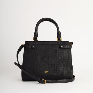 Bolsa media texturizada - PRETA