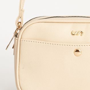 Bolsa em napa texturizada - MILK