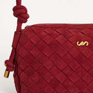 Bolsa tiracolo em camurça - AMEIXA