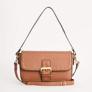 Bolsa Couro Fivela - CAMEL