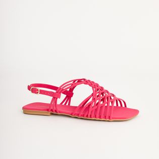 Rasteira Clássica Bianca Nobuck - HOT PINK