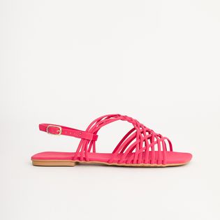 Rasteira Clássica Bianca Nobuck - HOT PINK