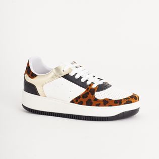 Tenis Casual Floater Couro - MULTICOLOR/ONCINHA