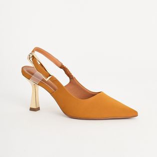 Scarpin Salto Metalizado - CAMEL