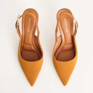 Scarpin Salto Metalizado - CAMEL