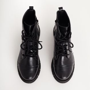 Bota Fivela Couro - PRETA