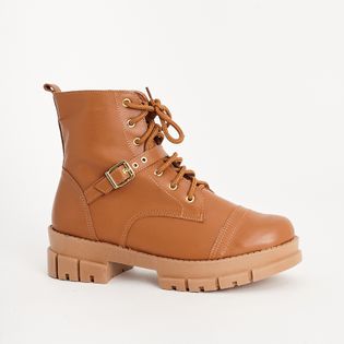 Bota Fivela Couro - CAMEL
