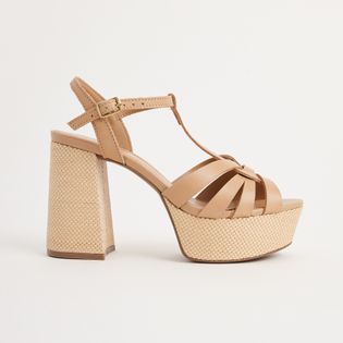 Sandália Meia Pata em Couro - FENDI