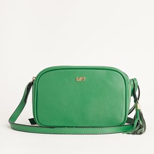 Bolsa Couro Tassel - VERDE BROTO