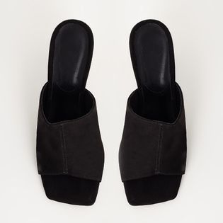 Tamanco Salto Madeira - PRETA