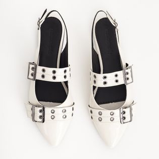 Sapatilha Fivela Verniz - COTTON