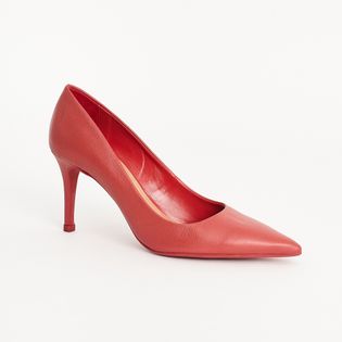 Scarpin Selaria Couro - VERMELHO