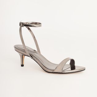 Sandália Slim Espelhada - PEWTER