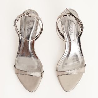 Sandália Slim Espelhada - PEWTER
