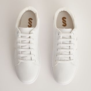 Tênis Casual Listras - BRANCO/COTTON