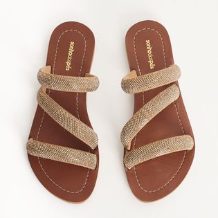 Rasteira Tira Tripla - DOURADO