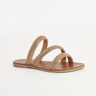 Rasteira Tira Tripla - DOURADO