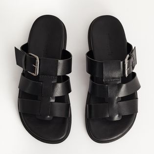 Papete Aberta Fivela - PRETA