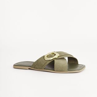 Rasteira Carolina - VERDE MILITAR