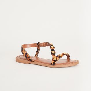 Rasteira Metal Ouro Animalier - ONCINHA