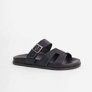 Papete com Tira Elegante e Fivela - PRETA