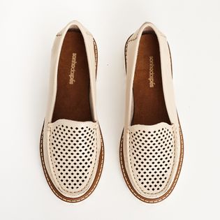 Mocassim em Couro com furos - COTTON