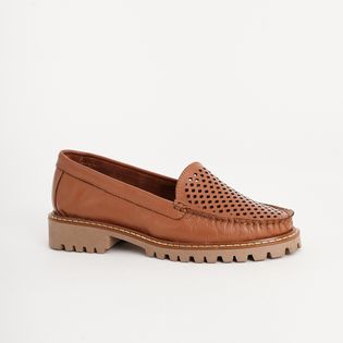 Mocassim em Couro com furos - EXPRESSO