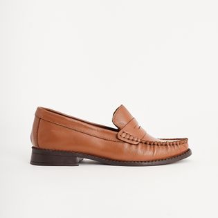 Mocassim em Couro Floater - CAMEL