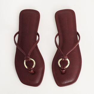 Rasteira Chinelo Fivela - AMEIXA
