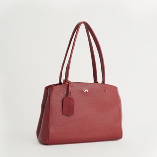 Bolsa Clássica em couro - AMEIXA
