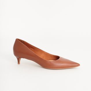 Scarpin baixo com couro - SELA