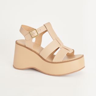 Plataforma Fernanda em couro - FENDI