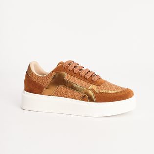 Tênis Style Camurça Metalizado - BRONZE