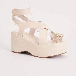 Plataforma Cabedal Luz - OFF WHITE