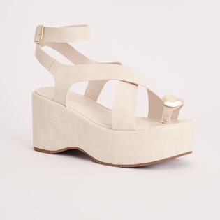 Plataforma Cabedal Luz - OFF WHITE