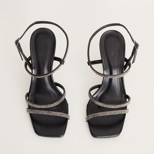 Sandalia Alta Tiras Classic - PRETO/ONIX