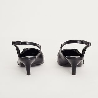 Scarpin slingback classic - PRETA