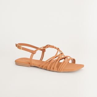 Rasteira Basic Tiras - CAMEL
